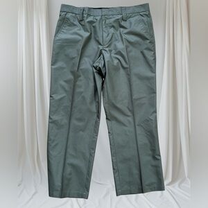 J Lindeberg Pants Green Regular Micro Twill Golf Chinos Sz 36x29